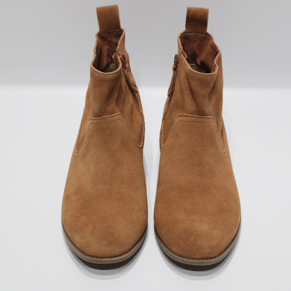 Vionic Vera Brown Suede Western Ankle Boots Booties Arch Support Women Size 10 - Picture 6 of 13